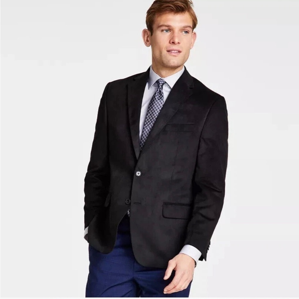 MICHAEL KORS "Kent" Men's Classic Fit Sport Coat Blazer Suit Jacket 40L Black